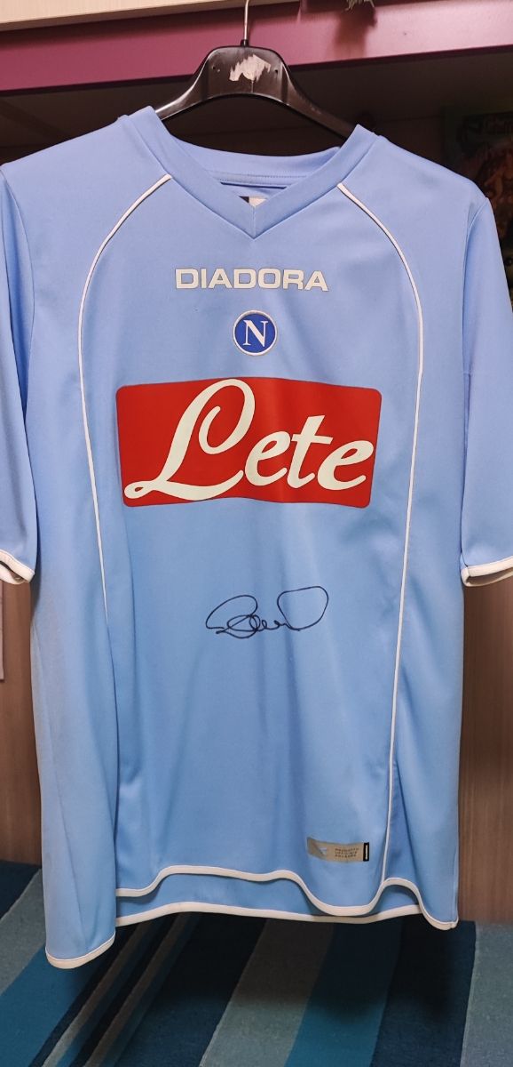 Maglia SSC Napoli autografata Lavezzi