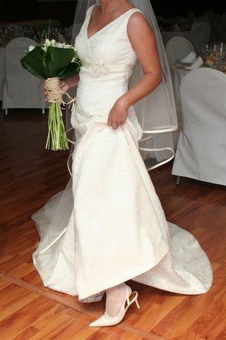Vestido novia blanco impecable