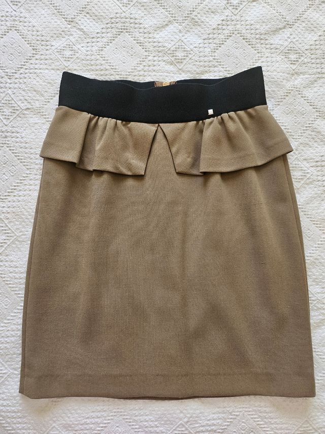 Mini Falda Lápiz Kocca Beige