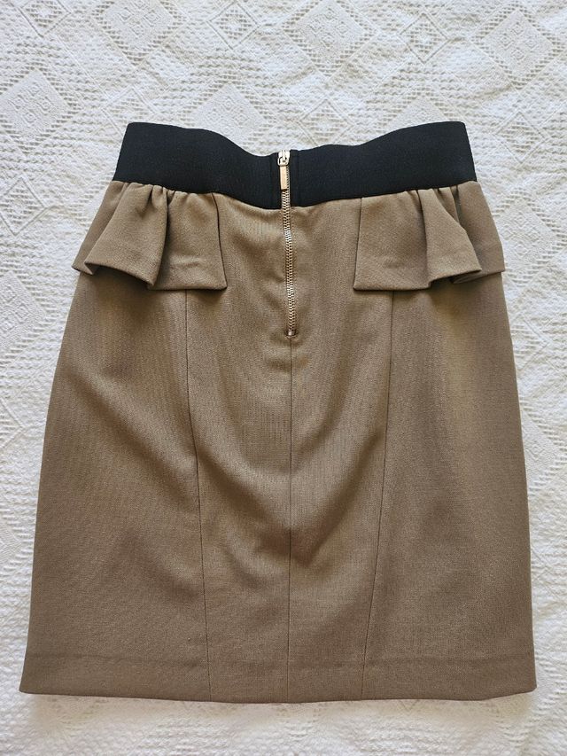 Mini Falda Lápiz Kocca Beige