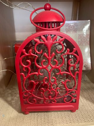 Farol rojo IKEA - Decoración