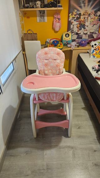 Trona bebé 3 en 1 rosa