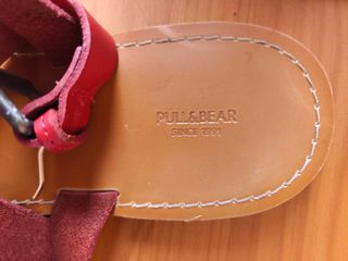 Sandalias rojas Pull&Bear - 37