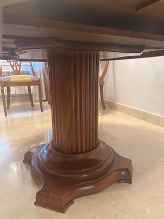 Mesa comedor redonda madera