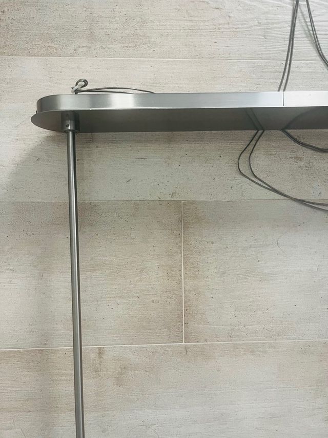 Lámpara techo 2 brazos aluminio como nueva