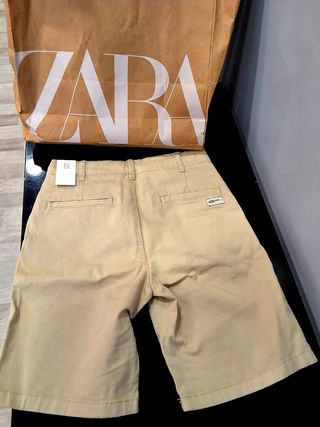 Bermuda niño beige 7-8 años