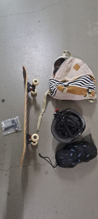 Kit Skate: Patín, casco, protecciones
