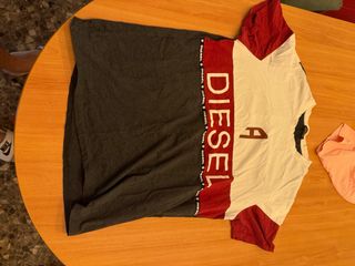 Camiseta Diesel XL - Gris, Roja