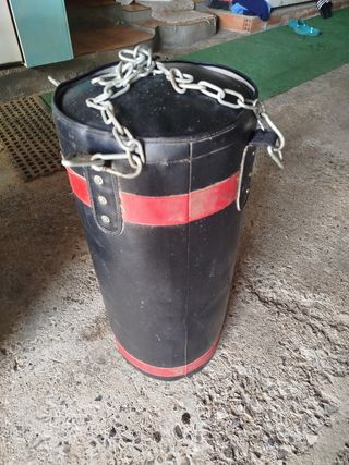 Saco boxeo ILICO - Negro Rojo