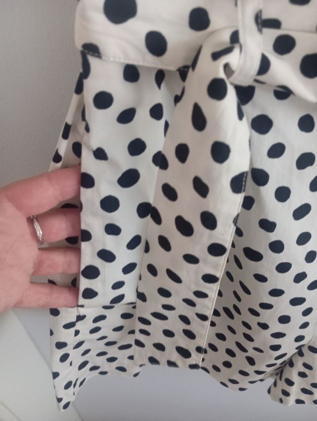 Bermudas Zara lunares blanco y negro