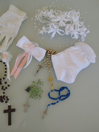 Kit Primera Comunión: tocado, guantes, calcetines