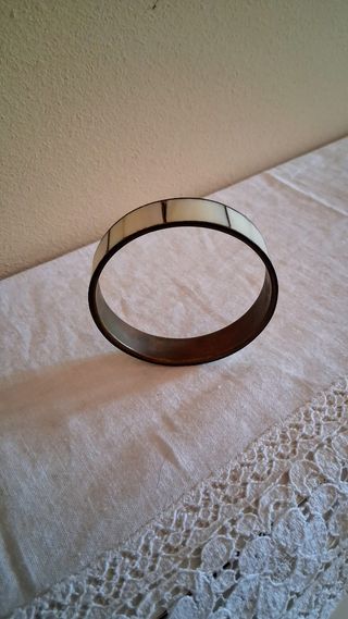 Bracciale vintage ottone avorio
