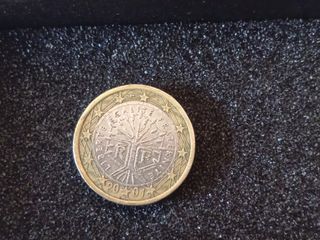 2 Monedas valiosas de 1 euro Francia 2001