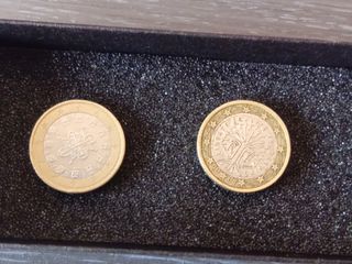 2 Monedas valiosas de 1 euro Francia 2001