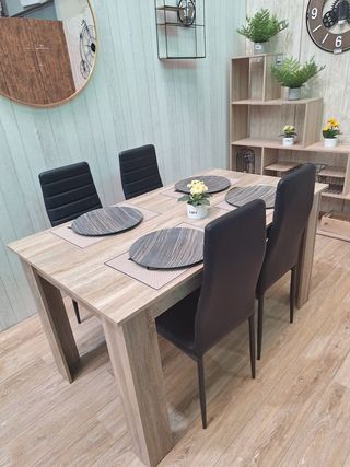 Mesa Comedor 4 Sillas Madera
