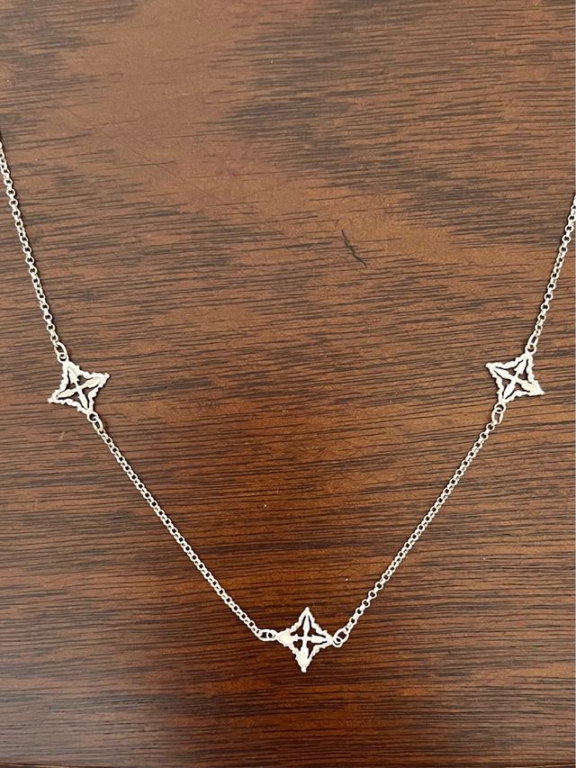 Collar Plata 925 estilo floral