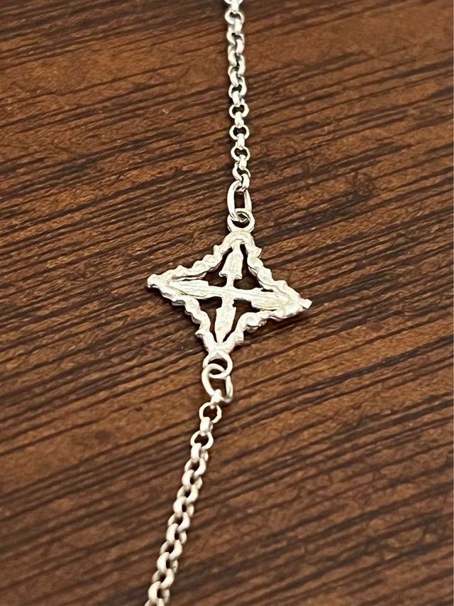 Collar Plata 925 estilo floral