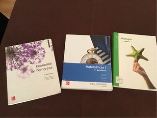 Varios libros 1er. Batxillerat.