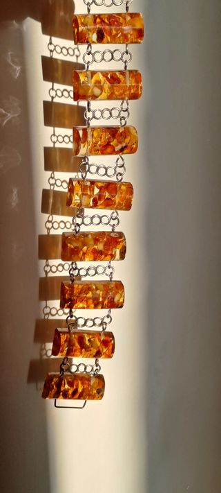 Bracciale Ambra Argento Vintage 