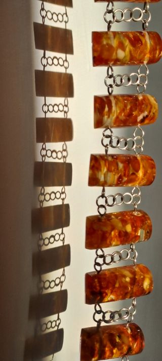 Bracciale Ambra Argento Vintage 