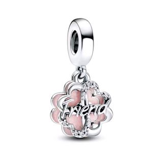 Charm Corazón Amistad Plata pulsera Pandora collar