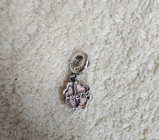 Charm Corazón Amistad Plata pulsera Pandora collar
