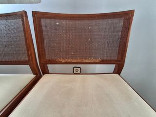 6 Sillas Comedor Madera mimbre 