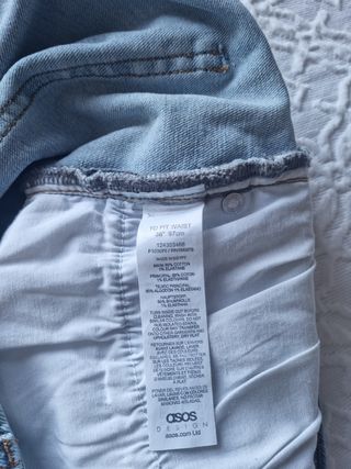 Shorts vaqueros ASOS DESIGN azul hombre talla 48