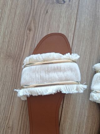 Sandalias planas Zara multicolor