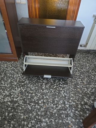 Zapatero madera marrón - 2 uds.