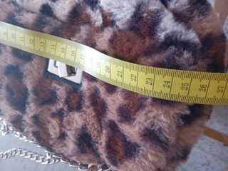 Bolso marrón leopardo peluche