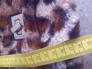 Bolso marrón leopardo peluche
