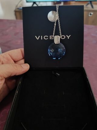 Colgante Viceroy azul facetado