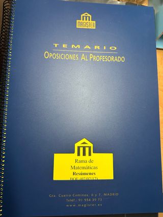 Resumenes Magister. Profesorado matematicas. T 1