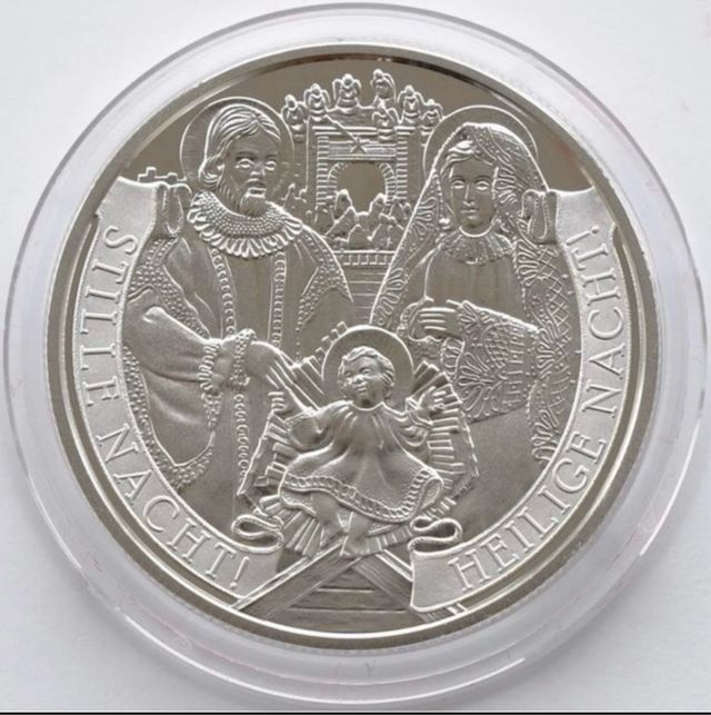 Moneda 20€ Austria plata 2018 Noche de Paz.
