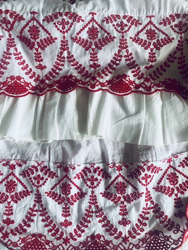 Falda Pati Conde - Roja y Blanca