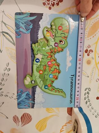 Puzzle Dinosaurio de 10 piezas de madera