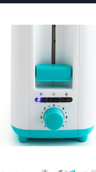 Tostadora Dcook 4 ranuras - Blanca/Turquesa