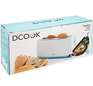 Tostadora Dcook 4 ranuras - Blanca/Turquesa