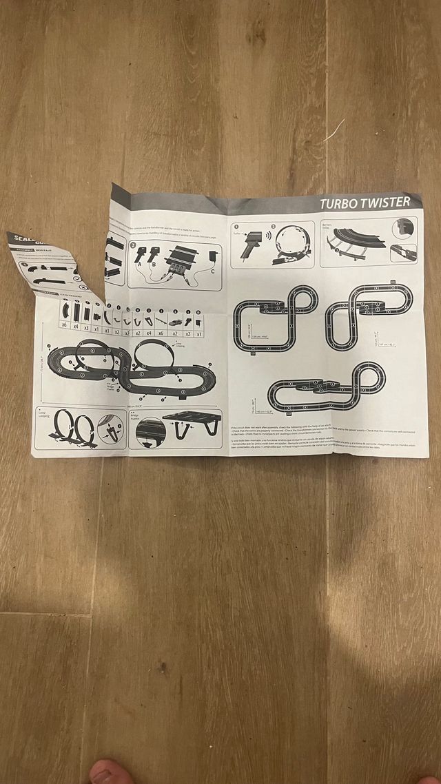 Scalextric: Coche y circuito