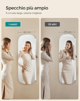 Armadietto Portagioie da Parete, Specchiera Portag