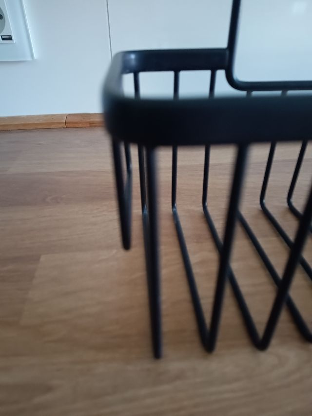 Cesta ducha metalica negra