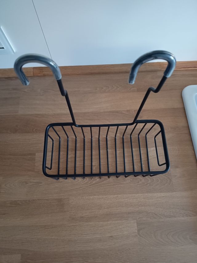 Cesta ducha metalica negra