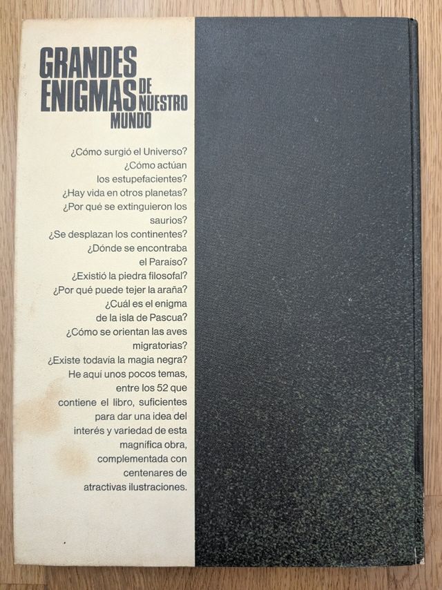 Libro Grandes enigmas de nuestro mundo (1971)