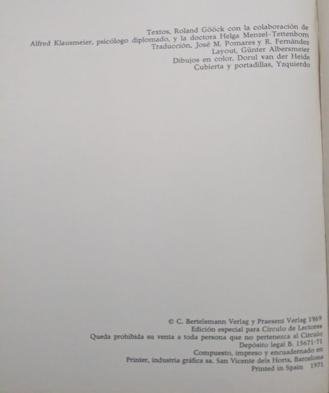 Libro Grandes enigmas de nuestro mundo (1971)