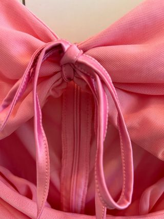 Vestido rosa cut-out manga larga talla XS-S