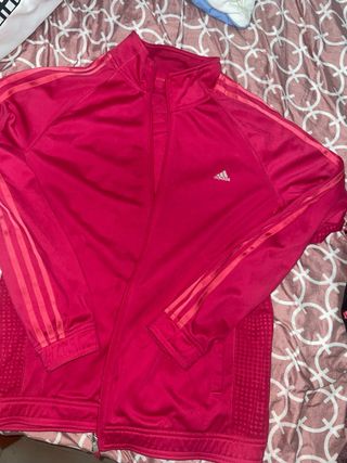 Chándal Adidas L (Tirando a XL)Rosa/Negro