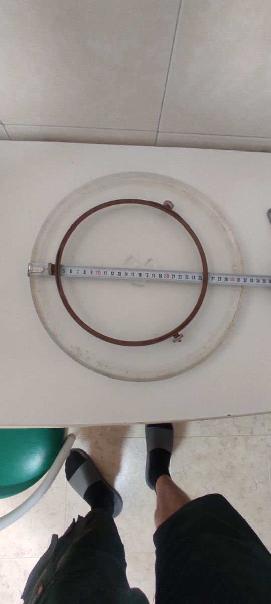 Plato giratorio microondas de 324mm