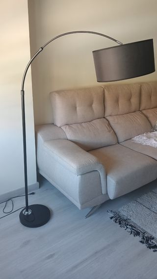 Lámpara arco negra 120-185cm