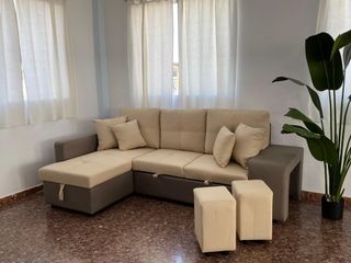 Nuevo sofa con chaiselongue cama en oferta 